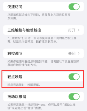 板桥镇苹果授权维修站分享iPhone轻点无法唤醒怎么办 