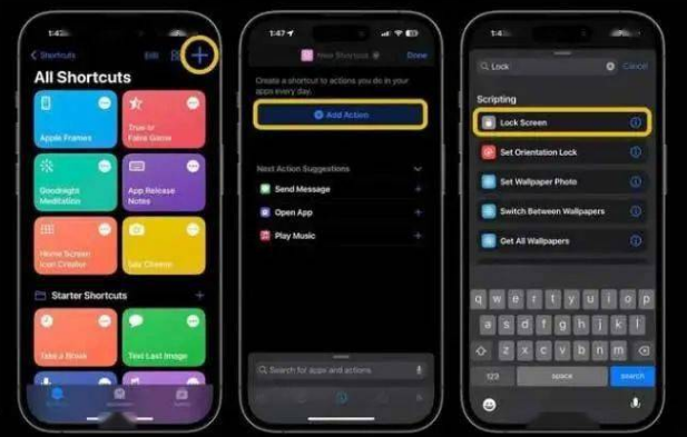 板桥镇苹果14锁屏维修店分享iPhone14升级iOS16.4后如何创建锁屏快捷方式 