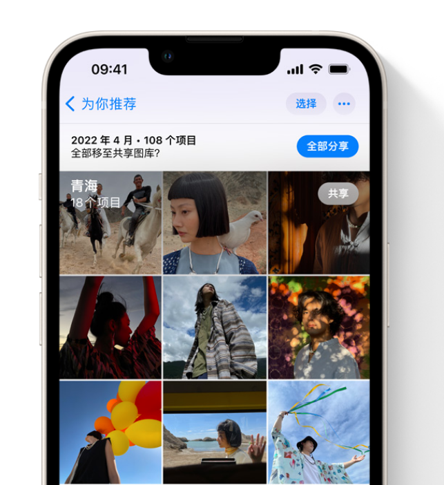 板桥镇苹果维修网点分享在 iPhone 上使用共享图库 